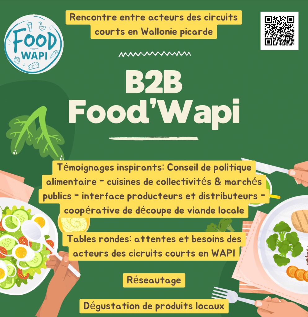 B2B Food’Wapi, la rencontre entre acteurs des circuits courts en Wallonie picarde